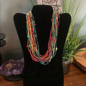 💜 MULTI STRAND BEADED NECKLACE 💜